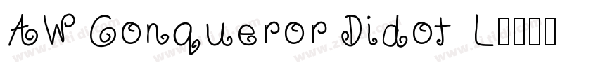 AW Conqueror Didot L字体转换